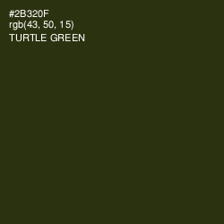 #2B320F - Turtle Green Color Image